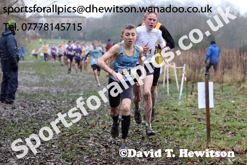 Junior boys Northern Inter Counties Schools Cross Country, Stockton. Photo: David T. Hewitson/Sports for All Pics
